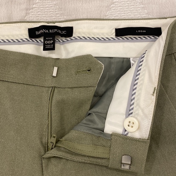 Banana Republic Logan Pant - Sage Green, Size 00P - Picture 6 of 7